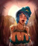  absurd_res ahegao alien alternate_breast_size asterozoan beanie big_breasts blue_hair blurred_background bodily_fluids bra_strap brainwashing breast_grab breasts chloe_price cleavage clothed clothing crossover dc_comics drooling echinoderm eyes_rolling_back eyeshadow female group hair hand_on_breast hat headgear headwear hi_res huge_breasts human life_is_strange looking_pleasured makeup male male/female mammal marine mind_break mind_control mindfuck not_furry one_eye_half-closed parasite reliusmax saliva shirt starfish starro tank_top tattoo teenage_girl teenager tongue tongue_out topwear wet wet_body wet_breasts wet_skin young 