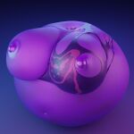  2020 3d_(artwork) anthro areola belly big_belly big_breasts blue_background blueberry_inflation bovid breasts caprine clothing digital_media_(artwork) female goat horn huge_breasts hyper hyper_belly hyper_breasts hyper_nipples immobile inflation mammal navel nipples pressurepurse purple_areola purple_body purple_clothing purple_ears purple_horn purple_nipples red_eyes round_body simple_background solo spherical_inflation swelling tight_clothing toriel torn_clothing undertale_(series) 