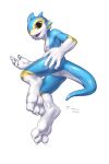  absurd_res anthro blue_body blue_skin bound butt digital_media_(artwork) dragon feet fishy_fizz foot_focus hi_res looking_at_viewer male marine nude paws smile solo tail 