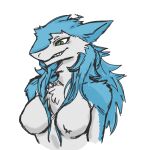  bust_portrait clothed clothing female kate_(disambiguation) portrait sergal topless 