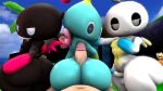  &lt;3 &lt;3_eyes aidenz bedroom_eyes big_butt black_body blue_body butt chao_(sonic) cream_the_rabbit dark_chao first_person_view grin group group_sex hero_chao hi_res hot_dogging human interspecies male male/male mammal narrowed_eyes seductive sega sex smile sonic_the_hedgehog_(series) white_body 