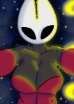  anthro aquaticerotica black_body black_skin dominant dominant_female female hollow_knight hornet_(hollow_knight) humanoid night pinned_to_floor solo team_cherry 