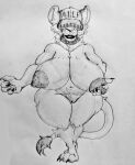  anthro areola baseball_cap belly big_areola big_breasts breast_grab breasts clothing collar crossed_legs dark_nipples english_text felid female hand_on_breast hat headgear headwear hidden_eyes lalonchera22 lion lips long_nipples m1lf_band1t_(band1tnsfw) mammal mature_female nipples nude pantherine portrait solo spiked_collar spiked_hat spikes text thick_lips thick_thighs 