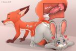  animal_genitalia animal_penis anthro anthro_on_anthro anthro_penetrated anthro_penetrating anthro_penetrating_anthro ass_to_ass ass_up blush bodily_fluids butt canid canine cum cum_inside cumshot disney duo ejaculation female female_penetrated fox fur genital_fluids genitals grey_body hi_res judy_hopps knot knot_root knotting konam-wolf lagomorph leaking_cum leporid male male/female male_penetrating male_penetrating_female mammal nick_wilde nude orgasm penetration penis rabbit red_fox sex simple_background size_difference smaller_penetrated tail tongue tongue_out vaginal zootopia 