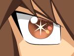  +_+ 1boy brown_eyes brown_hair close-up eye_focus hair_between_eyes highres jetix-chick looking_at_viewer male_focus oshi_no_ko self-upload solo sparkle sparkling_eyes star-shaped_pupils star_(symbol) symbol-shaped_pupils yu-gi-oh! yu-gi-oh!_gx yuuki_juudai 