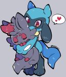  &lt;3 2023 220_vvv :3 ambiguous_gender anthro barefoot big_ears big_head big_tail black_nose blue_body blue_ears blue_fur blue_tail blush canid canine chest_tuft cuddling detailed duo fangs feet feral fluffy fluffy_tail fur fur_hair generation_4_pokemon generation_5_pokemon grey_background grey_body grey_ears grey_fur grey_hair grey_nose grey_skin grey_tail hair happy head_tilt hi_res holding_character long_tail looking_down mammal multicolored_body multicolored_ears multicolored_fur nintendo nude nude_ambiguous nude_anthro nude_feral o_o pokemon pokemon_(species) red_body red_eyes red_fur red_hair riolu round_head shadow sharp_teeth signature simple_background size_difference sleeping small_fangs small_nose smile speech_bubble spikes standing tail teeth toony tuft two_tone_body two_tone_ears two_tone_fur wide_eyed zorua 
