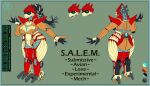  absurd_res anthro avian beak biped bird char_refsheet claws european_mythology female fleety_(artist) greek_mythology hi_res machine model_sheet mythological_avian mythological_firebird mythology phoenix robot robotic salem_(character) salem_(ruby_greymane) science_fiction sfw 