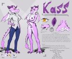  absurd_res anthro big_breasts breasts clothing digitigrade dragon female genitals hi_res kass_(venskryl) piercing pussy reference_image scalie simple_background text venskryl wings 