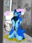  absurd_res anthro bodily_fluids canid canine chastity_cage chastity_device fox genital_fluids glory_hole hi_res humanoid male male/male mammal sketchotterly slave tongue tongue_out urinal urine urine_in_mouth urine_on_belly watersports 