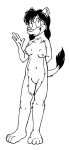  4_fingers breasts female fingers genitals gesture ground_squirrel mammal nipples prairie_dog pussy rodent sciurid tabbiewolf waving 