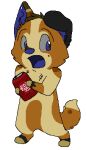  2012 aliasing alpha_channel ambiguous_gender anthro beverage beverage_can black_body black_fur blue_(bluekyokitty) blue_eyes blue_inner_ear_fluff blue_nose blue_tongue bluekyokitty brown_body brown_fur can canid canine canis chibi container digital_drawing_(artwork) digital_media_(artwork) digitigrade domestic_dog dr_pepper eyebrows featureless_crotch full-length_portrait fur grey_sclera head_tuft herding_dog holding_beverage holding_can holding_container holding_object inner_ear_fluff low_res mammal nude one_ear_up open_mouth pastoral_dog portrait sebdoggo semi-anthro simple_background solo standing surprise tail tan_body tan_fur tongue transparent_background tuft welsh_corgi 
