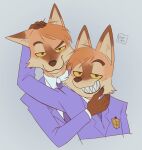  alternate_species anthro brother_(lore) canid canine clothed clothing dew-creek dreamworks dress_shirt duo fox fur furrification head_tuft hi_res hikaru_hitachiin kaoru_hitachiin lidded_eyes male mammal necktie orange_body orange_fur ouran_high_school_host_club prick_ears sharp_teeth shirt sibling_(lore) suit teeth the_bad_guys toothy_grin topwear tuft twins_(lore) yellow_sclera 