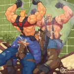  barazoku cowgirl_postion duke_nukem himbo male mirror muscular pig_cop power_bottom rickleone 