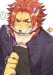  angry anthro blush cupping_chin duo embarrassed felid first_person_view fur hair hi_res human lifewonders male mammal nomad_(tas) orange_body orange_fur pantherine red_hair scratching_neck striped_body striped_fur stripes tiger tokyo_afterschool_summoners tsundere zri_088 