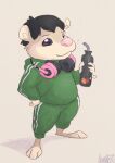  animancer bottle clothing container cricetid hamster headphones hi_res mammal rodent tracksuit 