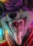  absurd_res canid canine canis hi_res mammal mouth_shot open_mouth rektalius vore wolf 