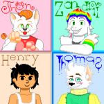  anthro henry_(storytale) hi_res human intersex jhon_(storytale) male mammal thomas_(storytale) zandriel123 zandriel_(storytale) 