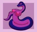  absurd_res anus belly blue_body breasts busty_feral female feral genitals hi_res ikakins looking_at_viewer neuzu_(anzuneth) nipples nude pink_belly pink_eyes pink_nipples plump_labia pussy reptile scalie snake solo viper 