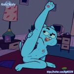  absurd_res anthro cartoon_network felid feline female hi_res kushy_wushy_(artist) mammal nicole_watterson solo the_amazing_world_of_gumball 