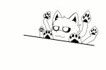  absurd_res animated black_pawpads black_sclera bongo_cat canid canine cephalopod changed_(video_game) fur goo_creature hi_res male mammal marine meme mollusk pawpads pupils solo someguybari squid_dog_(changed) tentacles white_body white_fur white_pupils 