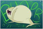  absurd_res artrogero_(artist) belly big_belly burping digestion digestion_noises feral fish gradient_background hi_res huge_belly male marine rumbling_stomach shark shark_(help!_i&#039;m_a_fish) sharp_teeth simple_background solo teeth vore watermark 