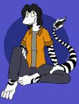  bottomwear clothing equid equine fur hybrid lizard male mammal pants reptile scalie skink striped_body striped_fur striped_skin stripes tabbiewolf zebra 