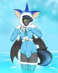  absurd_res anthro bat_pony bulge clothing costume equid fingers hasbro hi_res male mammal my_little_pony neoncel notde_(oc) smile smiling_at_viewer smirk smirking_at_viewer solo water 
