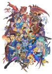  6+boys 6+girls ace_attorney ada_wong amaterasu_(ookami) animal_print arisen_(dragon&#039;s_dogma) arm_cannon armor bat_print beard breath_of_fire breath_of_fire_iv cammy_white canyne capcom chris_redfield chun-li company_connection crossover dante_(devil_may_cry) date_masamune_(sengoku_basara) deadeye_(exoprimal) devil_may_cry_(series) devil_may_cry_5 dougi dragon&#039;s_dogma exoprimal facial_hair felicia_(vampire) felyne firebrand formal ghost_trick gun handgun helmet highres jill_valentine kamura_(armor) kirin_(armor) lance leon_s._kennedy luke_sullivan makaimura mega_man_(character) mega_man_(classic) mega_man_(series) mega_man_battle_network_(series) mega_man_legends megaman.exe monster_hunter:_world monster_hunter_(character) monster_hunter_(series) monster_hunter_rise monster_hunter_stories multiple_boys multiple_crossover multiple_girls naville_(monster_hunter_stories) nero_(devil_may_cry) nina_(breath_of_fire_iv) nuri_kazuya official_art ookami_(game) phoenix_wright pointing pointing_at_viewer polearm rathalos resident_evil resident_evil_1 resident_evil_4 resident_evil_village roadblock_(exoprimal) roll_(mega_man) ryu_(street_fighter) ryunosuke_naruhodo ryuu_(breath_of_fire_iv) sengoku_basara servbot_(mega_man) sir_arthur_(makaimura) sissel street_fighter street_fighter_6 street_fighter_ii_(series) suit sword the_great_ace_attorney vampire_(game) weapon 