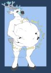  after_vore bloated deer digestion hi_res holding_belly licking licking_lips looking_pleasured male male/male mammal rumbling_stomach solo standing thefreckleden tongue tongue_out unseen_character vore 