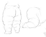 anthro belly_overhang bent_over big_butt butt cettus disembodied_leg fat_rolls felid feline huge_butt huge_thighs male mammal morbidly_obese obese overweight rooks_(character) solo solo_focus thick_thighs 