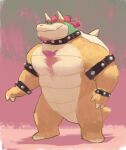  0rang3 anthro body_hair bowser bracelet chest_hair collar facial_hair goatee hi_res jewelry koopa male mario_bros muscular muscular_anthro nintendo scalie shell solo spiked_bracelet spiked_collar spiked_shell spikes spikes_(anatomy) tail torso 