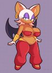  2023 anthro bat behniis breasts cleavage clothed clothing cosplay crossover crossover_cosplay ear_piercing ear_ring eyeshadow female footwear fur gloves handwear hi_res makeup mammal narrowed_eyes piercing ring_piercing rouge_the_bat sega shantae shantae_(series) signature simple_background solo sonic_the_hedgehog_(series) tan_body tan_skin wayforward white_body white_fur wings 