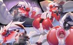  2023 anal anal_penetration anthro anus blush bodily_fluids bulge buttplug buttplug_in_ass buttplug_insertion cum cum_in_ass cum_inside fur gaping gaping_anus generation_7_pokemon genital_fluids hi_res licking looking_pleasured lycanroc male male/male mammal midnight_lycanroc nintendo object_in_ass penetration plug_(sex_toy) plug_insertion pokemon pokemon_(species) red_body red_eyes red_fur sex_toy sex_toy_in_ass sex_toy_insertion tongue tongue_out white_body white_fur wizzikt 