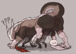  2023 ambiguous_gender anus balls big_anus big_balls big_perineum bipedal_feral black_body black_fur brown_anus brown_balls butt claws digitigrade dinosaur dromaeosaurid duo felkin feral feral_on_feral fur genitals grey_background hi_res horn huge_anus interspecies male male/ambiguous meme paws perineum quadruped reptile scalie simple_background size_difference tan_body tan_fur teavern theropod these_aren&#039;t_my_glasses toe_claws velociraptor white_body white_fur 