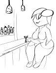  alcohol alien alien_humanoid ambiguous_gender ambiguous_species anthro balls bar bar_counter bar_stool beverage big_breasts big_butt big_penis breasts butt clothing coat cocktail_glass container counter cup cybernetics cyborg cyclops dress_shirt drinking_glass female footwear furniture genitals glass glass_container glass_cup gynomorph hair humanoid intersex intersex/female intersex/intersex intersex/male lab_coat looking_at_viewer machine male monster penis qt_(tamed_thunder) robot robot_humanoid science_fiction scientist shirt shoes solo stool tamed_thunder(artist) toony topwear 