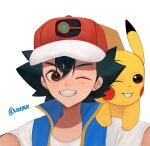  1boy absurdres ash_ketchum highres male_focus pikachu pokemon pokemon_(anime) 