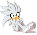  5_toes barefoot countershade_feet countershading digital_drawing_(artwork) digital_media_(artwork) feet foot_ninja15 happy hi_res humanoid male nude sega silver_the_hedgehog soles solo sonic_the_hedgehog_(series) toes 