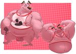  anthro balls big_nipples bottomless canid canine canis cartoon_network clothed clothing courage_the_cowardly_dog courage_the_cowardly_dog_(character) domestic_dog genitals haxsmack hi_res humanoid_genitalia humanoid_penis male mammal nipples penis 