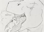  absurd_res aker_(rouenalmer) anthro bear brontosaurus dinosaur diplodocid duo hgythshs hi_res male male/male mammal open_mouth oral_vore reptile rouen_(blazingfrostwolf) rouenalmer sauropod scalie tongue tongue_love tongue_play tongue_worship vore 