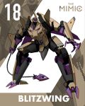  blitzwing blue_eyes caterpillar_tracks chain character_name heterochromia highres kamitoge_supino leaning_forward looking_up mecha no_humans open_hand open_mouth red_eyes redesign robot smile solo star_(symbol) transformers zoom_layer 