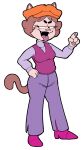  amy_(creator_ant) anthro boots bottomwear clothed clothing creator_ant domestic_cat felid feline felis female footwear hair hat headgear headwear hi_res mammal open_mouth pants raised_hand shirt short_hair simple_background solo tail tongue tongue_out topwear 