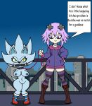  anthro bdsm bondage bound crossgender drgonlordrog eulipotyphlan fan_character female female/female hedgehog hi_res human mammal nazo_(sonic) neptune neptune_(series) 