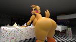  absurd_res anthro areola avian azul_uwu big_breasts big_butt bird breasts butt chicken female five_nights_at_freddy&#039;s five_nights_at_freddy&#039;s_2 galliform gallus_(genus) hi_res huge_filesize looking_at_viewer nipple_piercing nipples orange_areola phasianid piercing scottgames solo tail thick_thighs toy_chica_(fnaf) yellow_body 