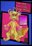  alien anthro female female/female fur hi_res humanoid invalid_tag jack-brown pink_pawads pouch_(anatomy) solo sue xero yellow_body yellow_fur 