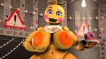  3d_(artwork) absurd_res anthro areola avian azul_uwu big_breasts bird breasts chicken cupcake_(fnaf) digital_media_(artwork) female five_nights_at_freddy&#039;s five_nights_at_freddy&#039;s_2 galliform gallus_(genus) hi_res looking_at_viewer nipples phasianid scottgames solo source_filmmaker toy_chica_(fnaf) 