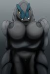  anthro big_breasts breasts digital_media_(artwork) female genitals godzilla_(series) hi_res kaiju looking_at_viewer monster nipples nude orga_(godzilla) pussy simple_background solo toho zeroviks_(artist) 