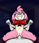 2022 2023 alternate_version_at_source amy_rose anthro anthro_penetrated breasts clothed clothed_sex clothing clothing_lift cowgirl_position dress dress_lift duo eulipotyphlan faceless_character faceless_male female female_focus female_on_top female_penetrated first_person_view from_front_position genitals gloves grin handwear hedgehog hi_res looking_at_viewer male male/female male_on_bottom male_penetrating male_penetrating_female male_pov mammal navel on_bottom on_top penetrating_pov penetration penile penile_penetration penis penis_in_pussy pubes pussy red_clothing red_dress sega sex signature smile solo_focus sonic_the_hedgehog_(series) teeth under_boob vaginal vaginal_penetration voidsdroids 
