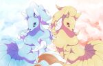  alolan_ninetales kechon-san looking_to_the_side ninetales no_humans pokemon pokemon_(creature) 