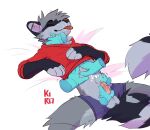  absurd_res anthro belly_rub blep handjob hi_res humanoid_genitalia male male/male mammal oid_penis penile pet procyonid raccoon rascal_(rascal_the_raccoon) sex solo tongue tongue_out unknown_artist 