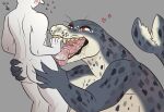  &lt;3 anthro bodily_fluids butt butt_grab drooling duo faceless_character faceless_male fellatio female hand_on_butt hi_res leopard_seal long_tongue male male/female mammal marine open_mouth oral penile pinniped saliva seal sex sloppy_blowjob spots tongue whiskers worried yuckydizzy 